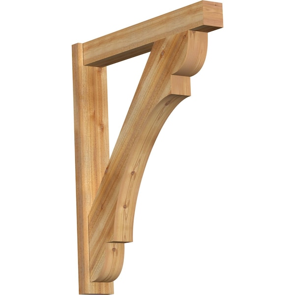 Ekena Millwork Olympic Block Rough Sawn Outlooker, Western Red Cedar, 6"W x 36"D x 44"H OUT06X36X44OLY05RWR - main